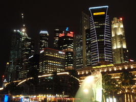 Finanční centrum v noci ... | Singapore - 24.-25.8.2010